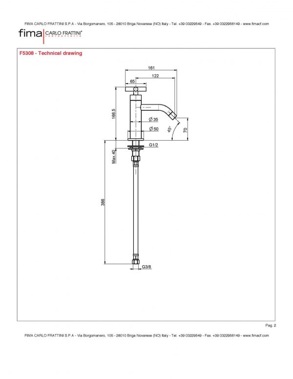 Maxima F5308 maatvoering