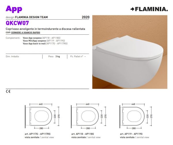 App QKCW07 toiletzitting dik